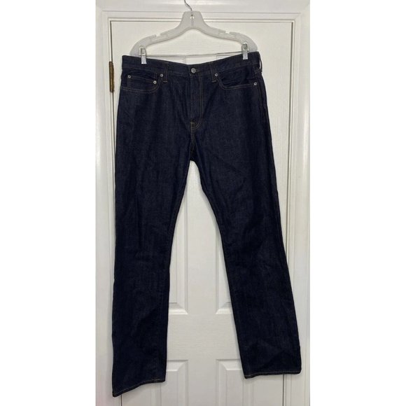 J. Crew Other - J Crew Mens 1040 Kaihara Japanese Denim Slim Straight Jeans 35x34 Measure 35x33